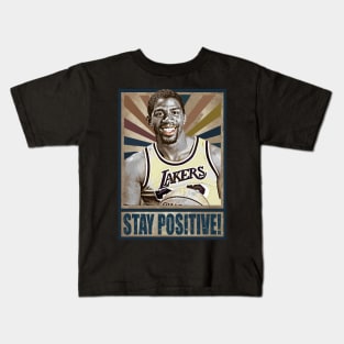 Magic Johnson Stay Positive Kids T-Shirt